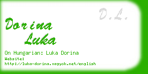 dorina luka business card